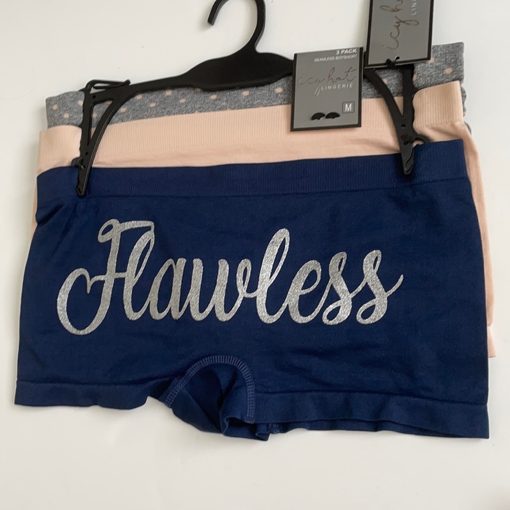 Womens 3 Pack seamless boy short Intimates Panties - Picture 2 of 8